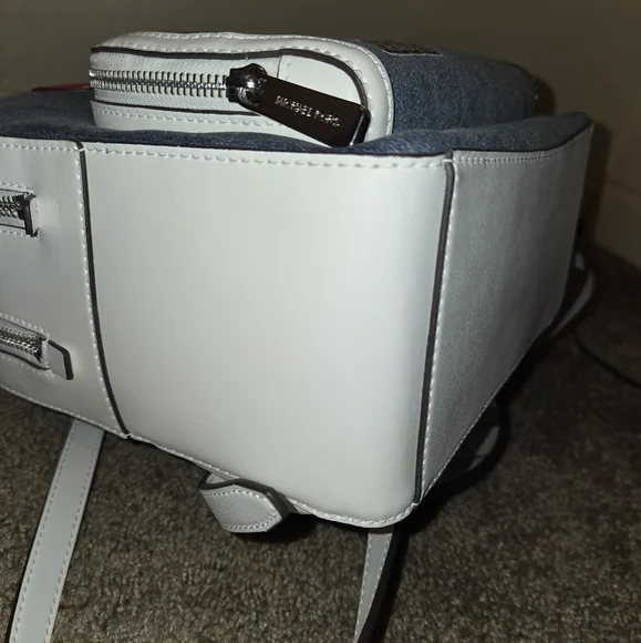 EUC Michael Kors Jaycee Embellished Denim Backpack - Picture 10 of 16